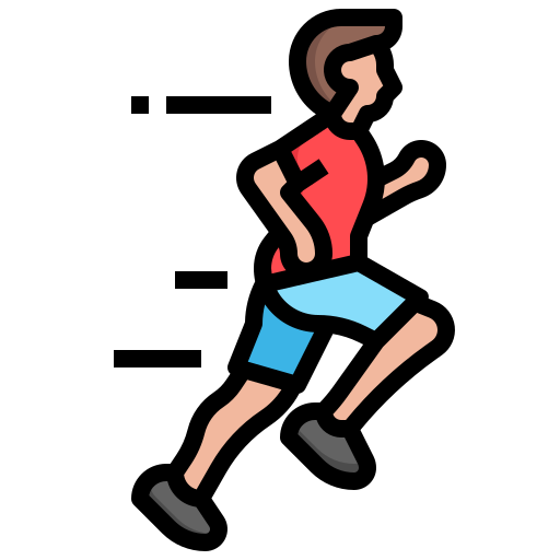 icon of an Athlete running