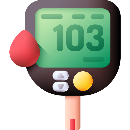 Glucometer icon representing Diabetic Heart Health